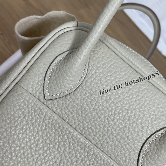 Hermes專櫃經典款琳迪女包 愛馬仕進口TC牛皮蠟線半手工縫製工藝Lindy包 ttd1407